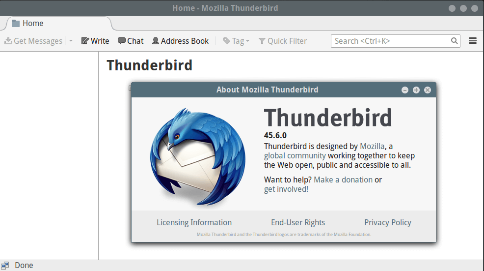 Install Thunderbird in Linux